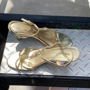 Gold heels